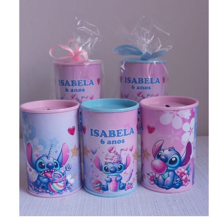 Cofrinhos Personalizado Stitch  doces