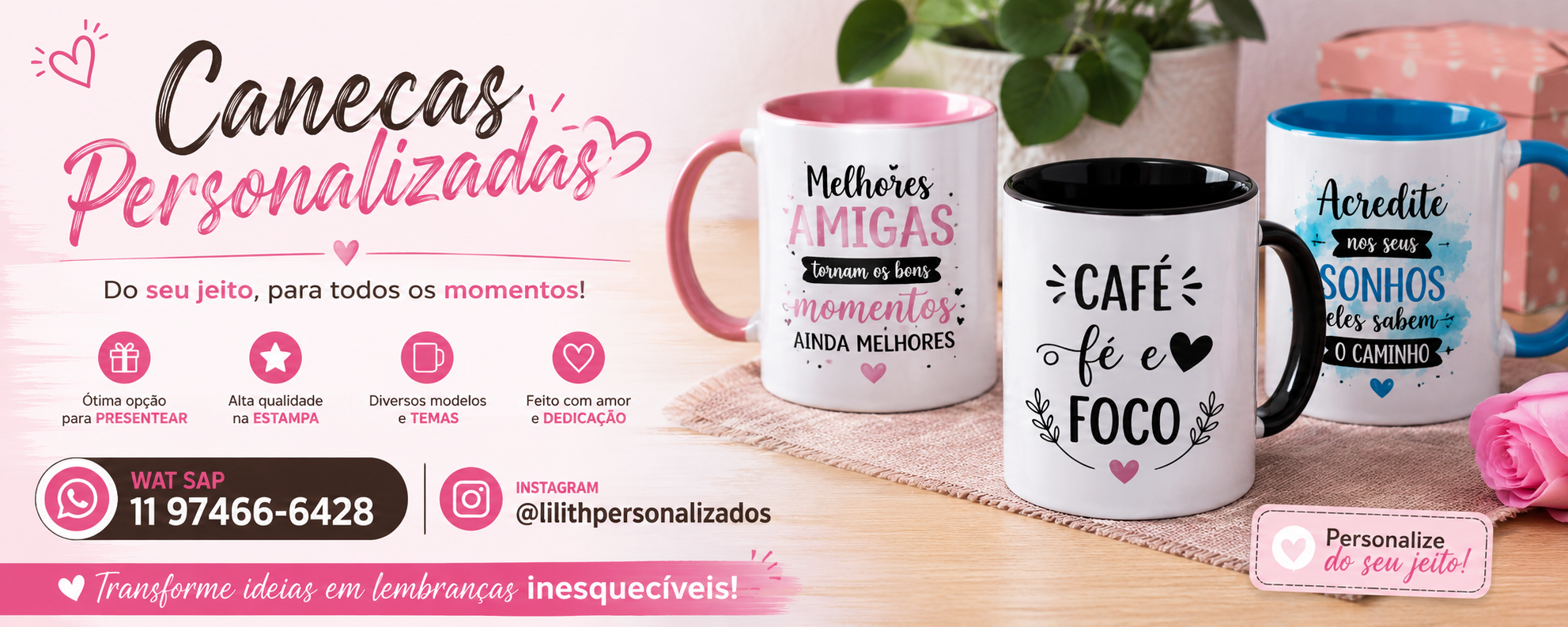 Banner da loja CANECAS E BRINDES PERSONALIZADOS