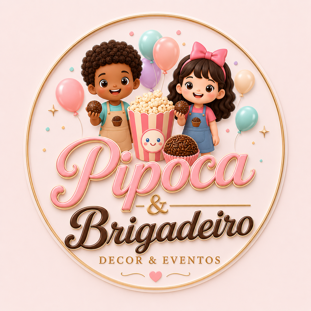 Logo da loja Pipoca e Brigadeiro Decor & Eventos