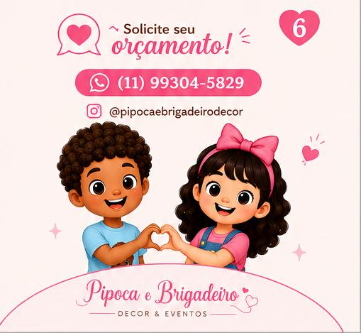 Banner da loja Pipoca e Brigadeiro Decor & Eventos