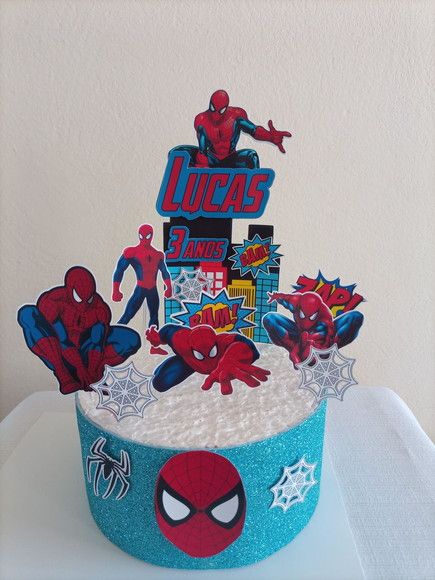 Topo de Bolo homem aranha