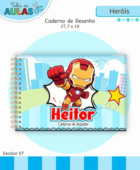 Caderno de Desenho- Qualquer Tema