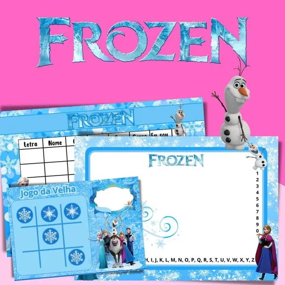 Kit Jogos Personalizados ( Lousa, Stop, Forca ou Velha )