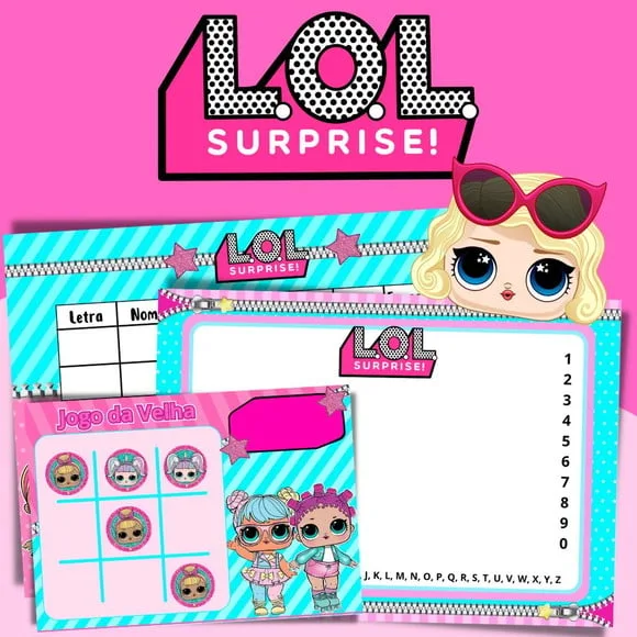 Kit Jogos Personalizados ( Lousa, Stop, Forca ou Velha )
