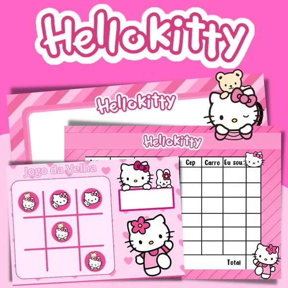Kit Jogos Personalizados ( Lousa, Stop, Forca ou Velha )