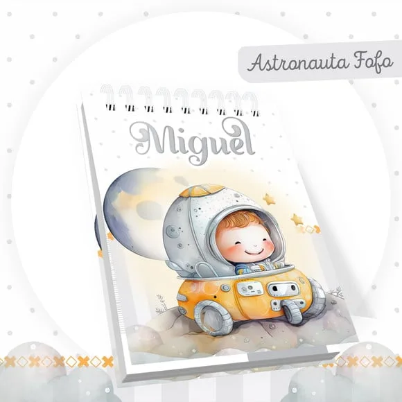 Bloco A5 Astronauta Fofo