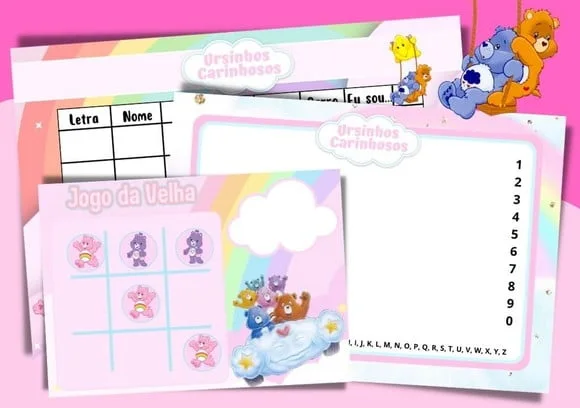 Kit Jogos Personalizados ( Lousa, Stop, Forca ou Velha )