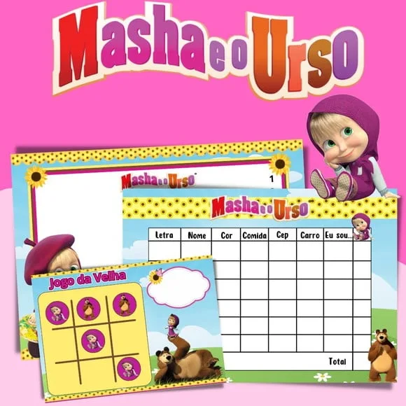 Kit Jogos Personalizados ( Lousa, Stop, Forca ou Velha )