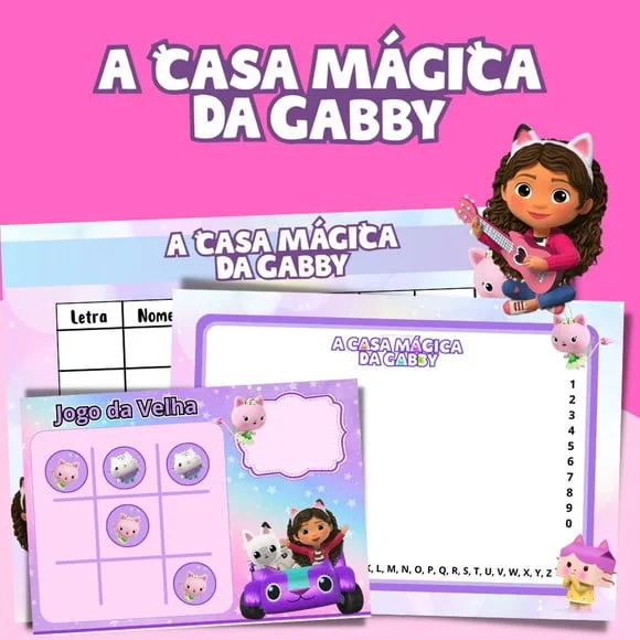 Kit Jogos Personalizados ( Lousa, Stop, Forca ou Velha )