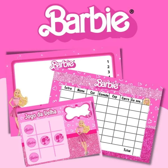 Kit Jogos Personalizados ( Lousa, Stop, Forca ou Velha )