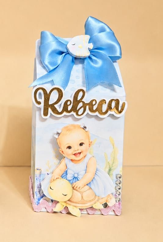CAIXA MILK PERSONALIZADA - FUNDO DO MAR