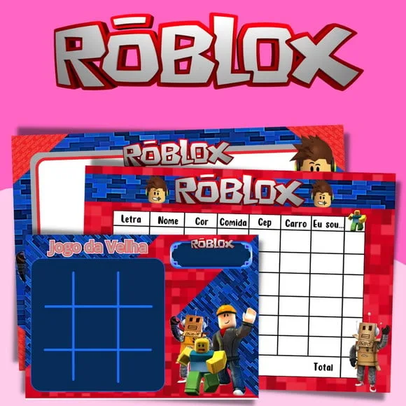 Kit Jogos Personalizados ( Lousa, Stop, Forca ou Velha )