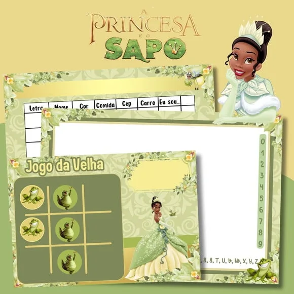 Kit Jogos Personalizados ( Lousa, Stop, Forca ou Velha )