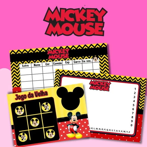 Kit Jogos Personalizados ( Lousa, Stop, Forca ou Velha )