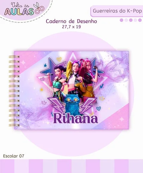 Caderno de Desenho- Qualquer Tema