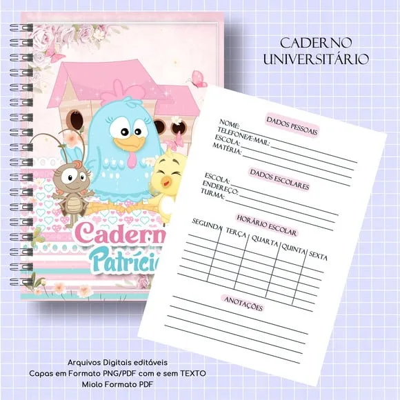 Caderno ou Agenda Personalizada