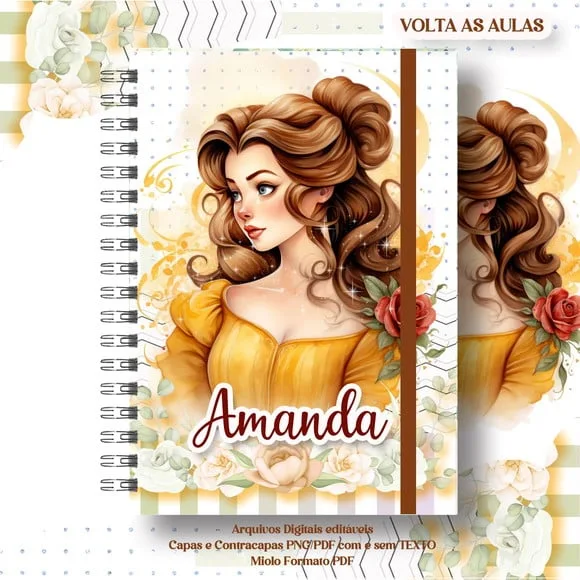 Caderno ou Agenda Personalizada Bela