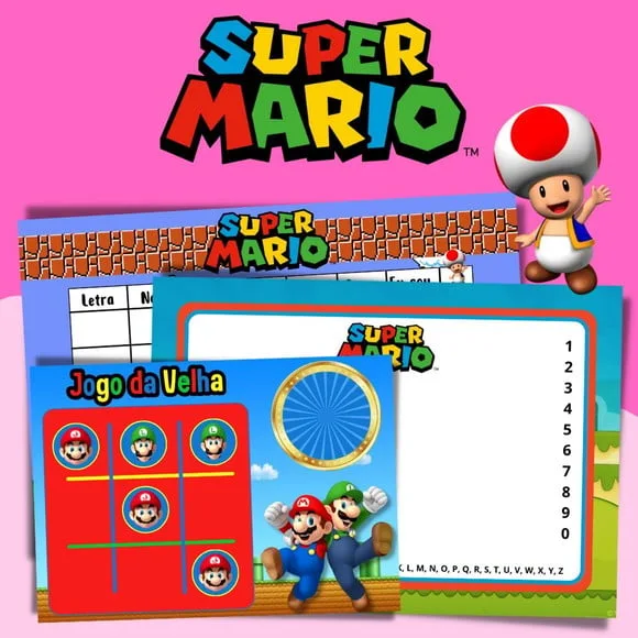 Kit Jogos Personalizados ( Lousa, Stop, Forca ou Velha )