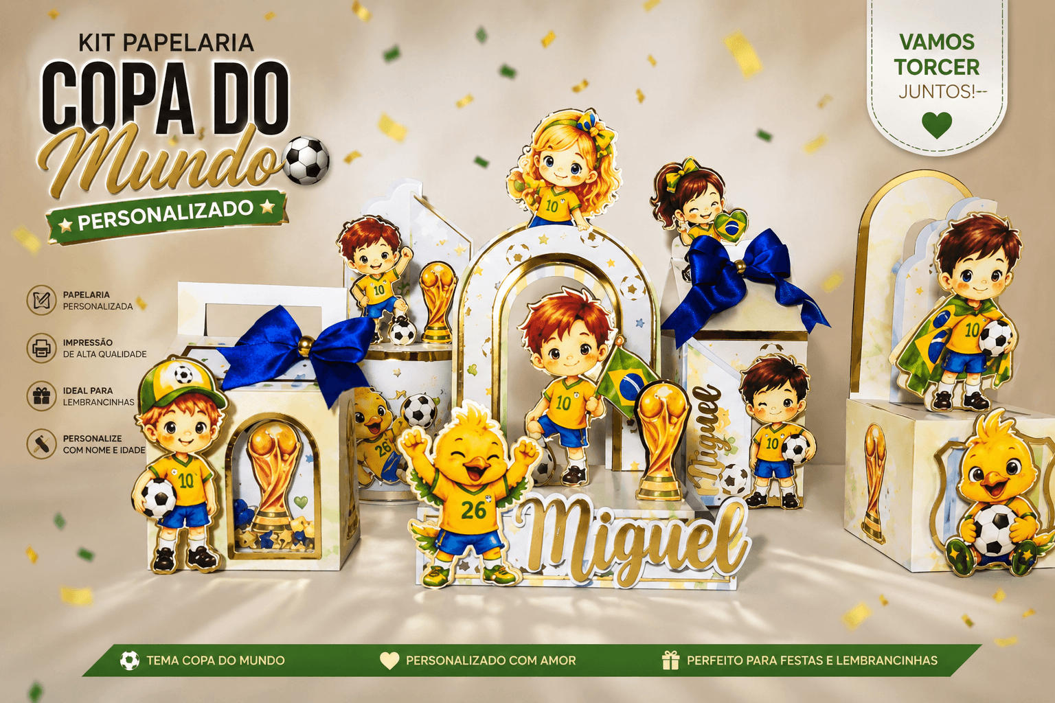 KIT PERSONALIZADO FUTEBOL