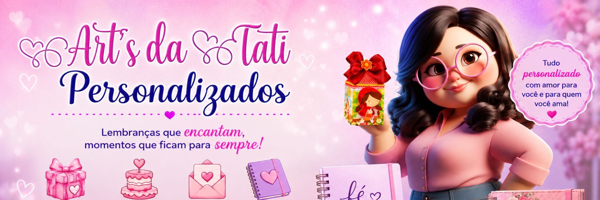 Banner da loja ART'S DA TATI PERSONALIZADOS