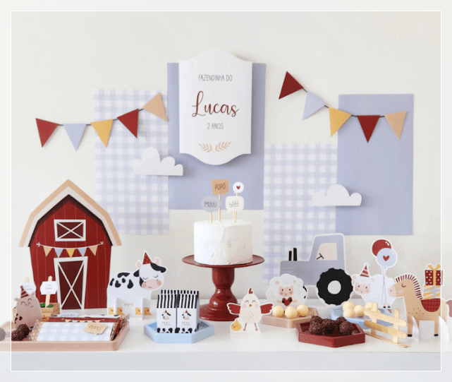 Kit Festa Decoração Fazendinha