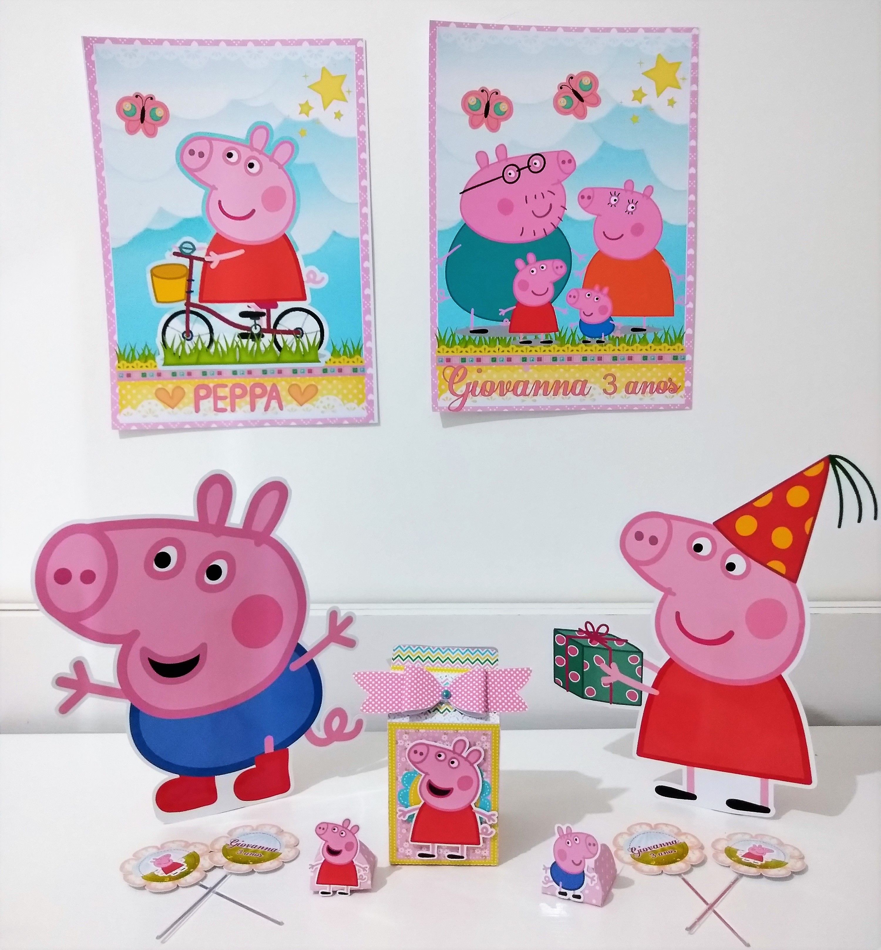 kit personalizado porquinha pig
