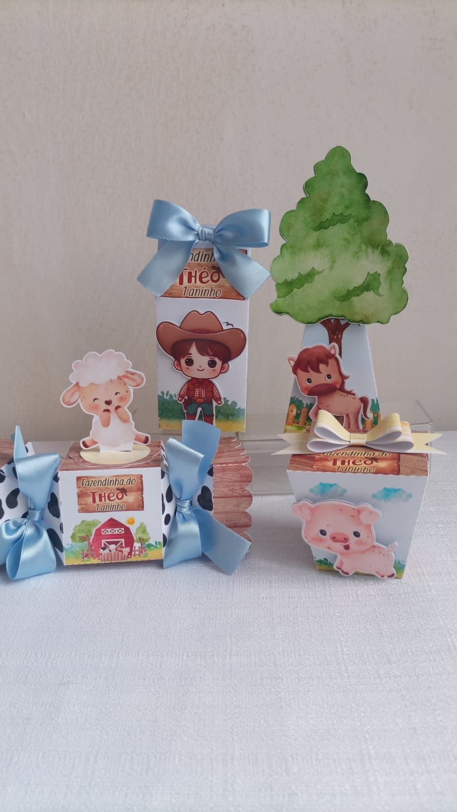 Kit 60 Peças Fazendinha Menino
