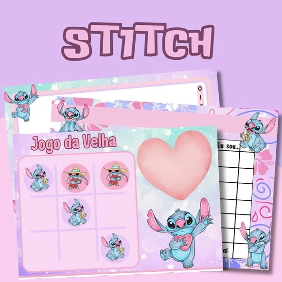 Kit Jogos Personalizados ( Lousa, Stop, Forca ou Velha )