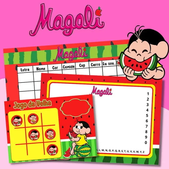 Kit Jogos Personalizados ( Lousa, Stop, Forca ou Velha )