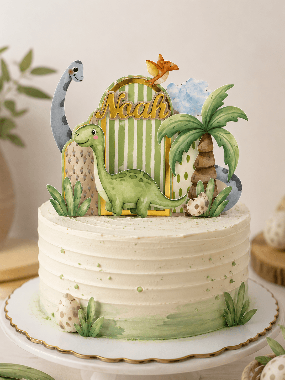 TOPO DE BOLO DINOSSAURO SHAKER