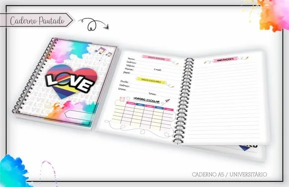 Caderno ou Agenda Personalizada