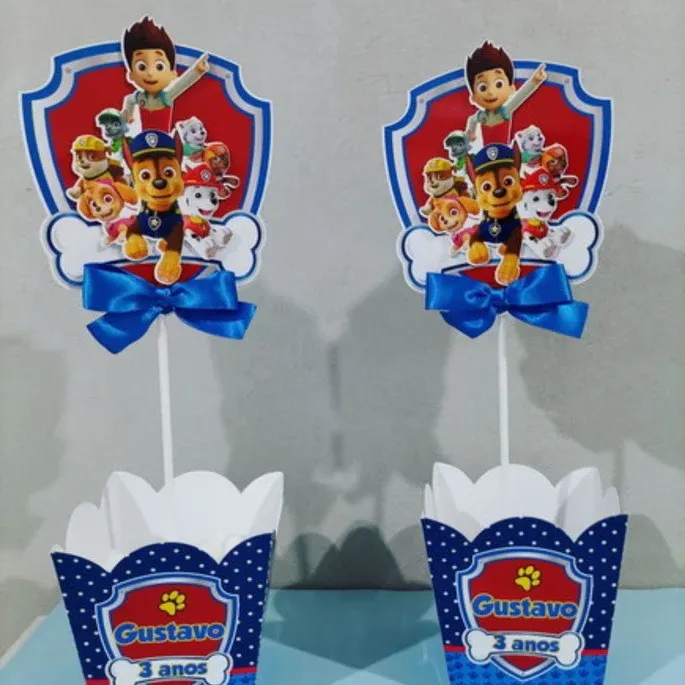 centro de mesa  patrulha canina 2