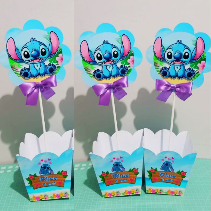 centro de mesa  stitch 