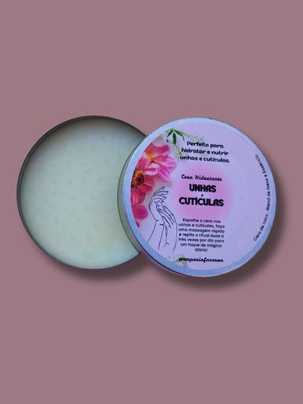 Latinha Personalizada com Cera Hidratante para Unhas