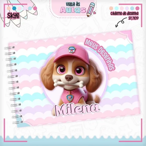 Caderno de Desenho- Qualquer Tema