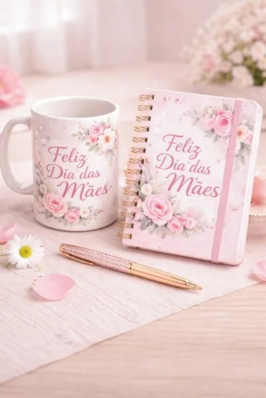 Kit Caneca Personalizada com Bloco A6