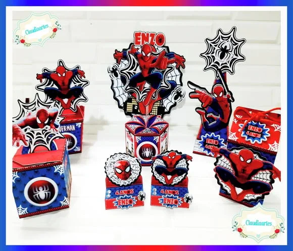 Kit 30 Lembrancinhas Homem Aranha