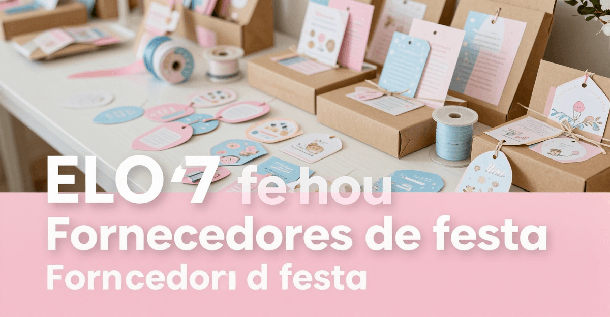 Capa editorial sobre encerramento de marketplace: mesa com lembrancinhas e decoração de festa em tons rosa e azul, atmosfera de transição e recomeço, sem texto.