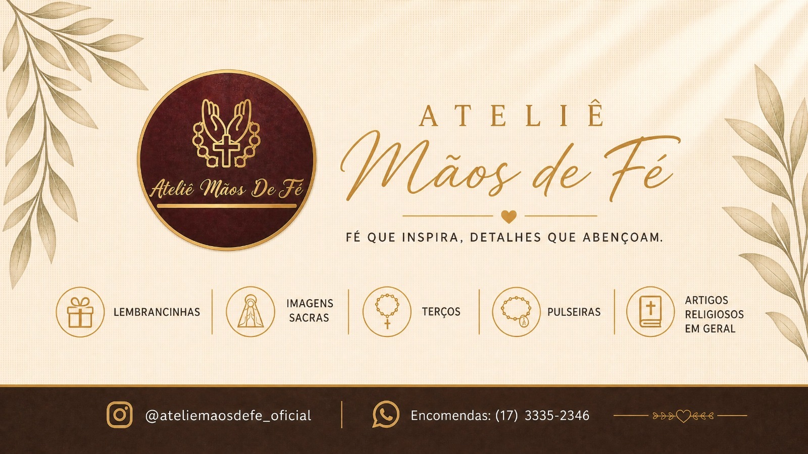 Banner da loja ATELIÊ MÃOS DE FÉ