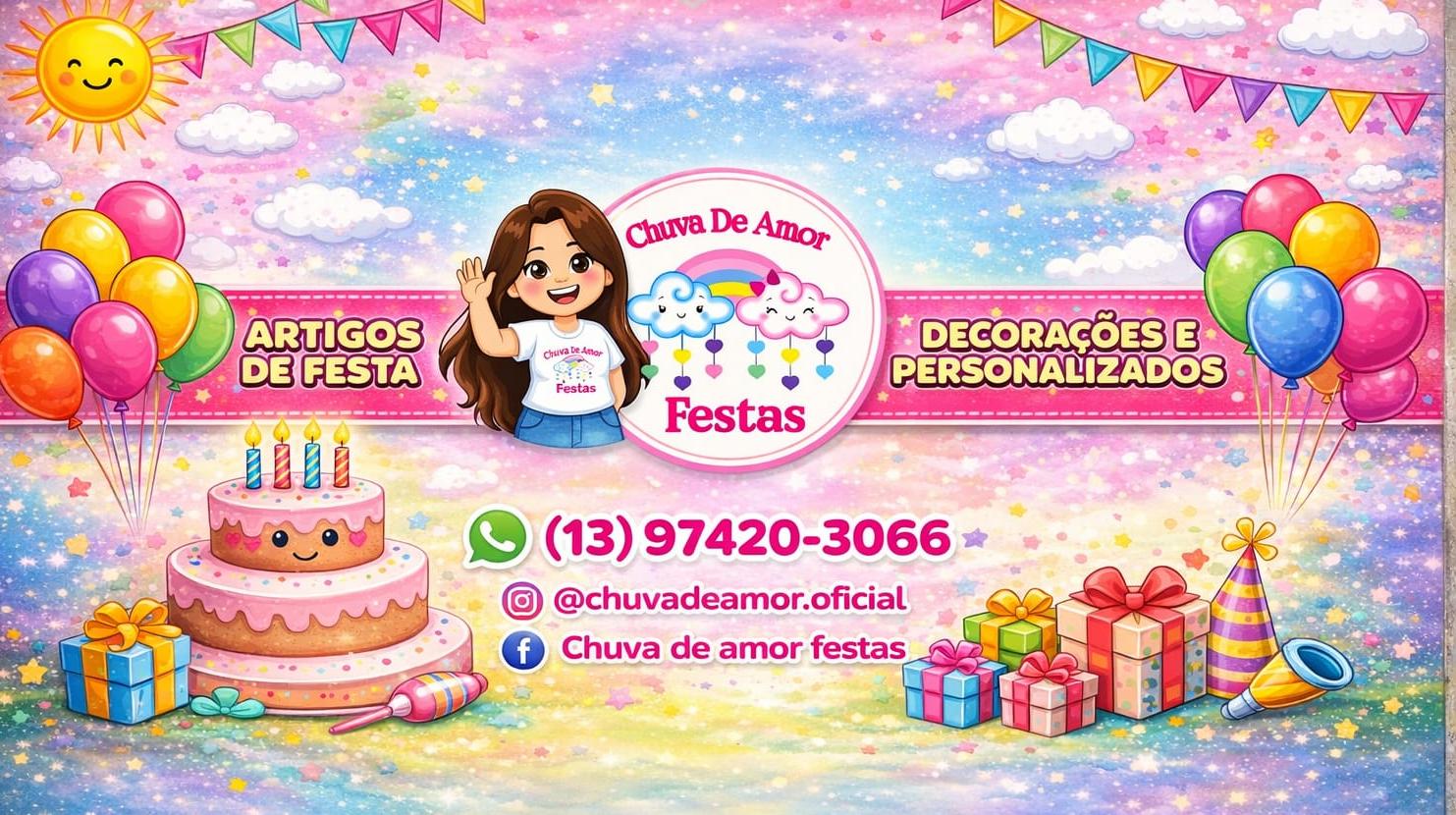 Banner da loja CHUVA DE AMOR FESTAS