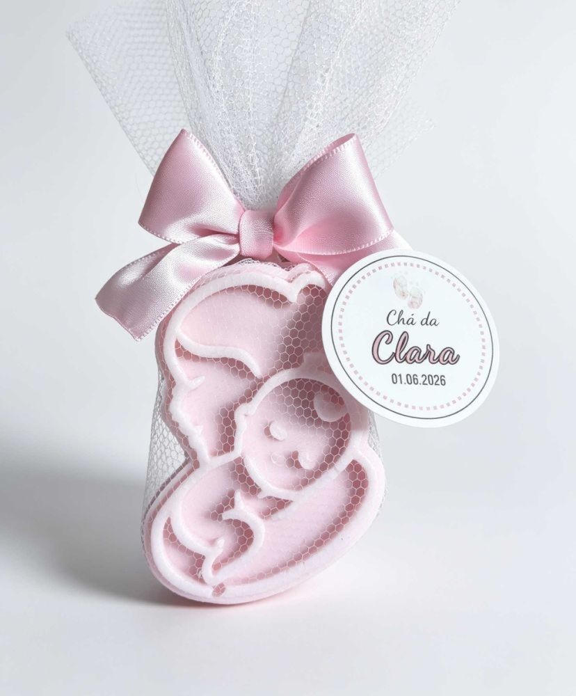 Sabonete Mamãe e Bebê Personalizado - Chá de Bebê, Nascimento - Maternidade