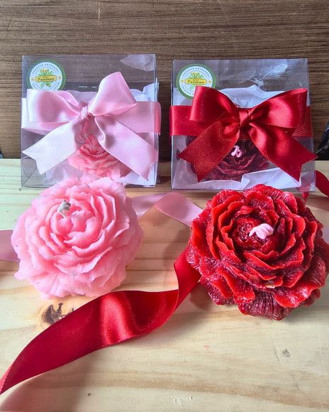 Vela Peônia Aromática 70g Personalizada Presente 10 Unid